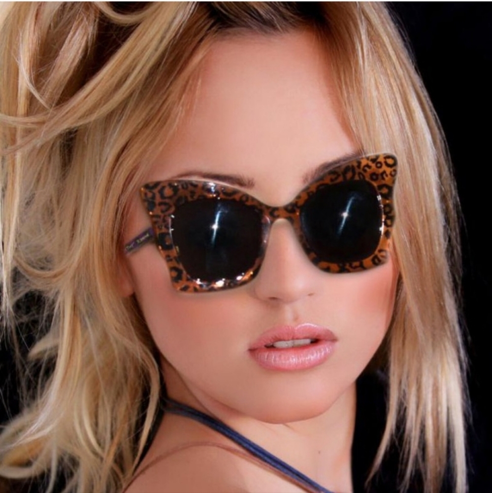 NWT Betsey Johnson Leopard Print Butterfly Eyeglasses